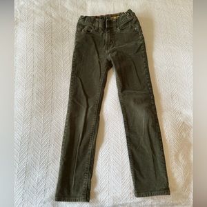 J Crew slim flex corduroy pants olive green